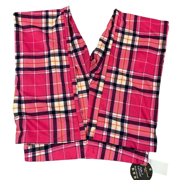 Jolie & Joy Plaid Lounge Pants NWT Size XL Pink Black White Polyester… - Picture 4 of 13